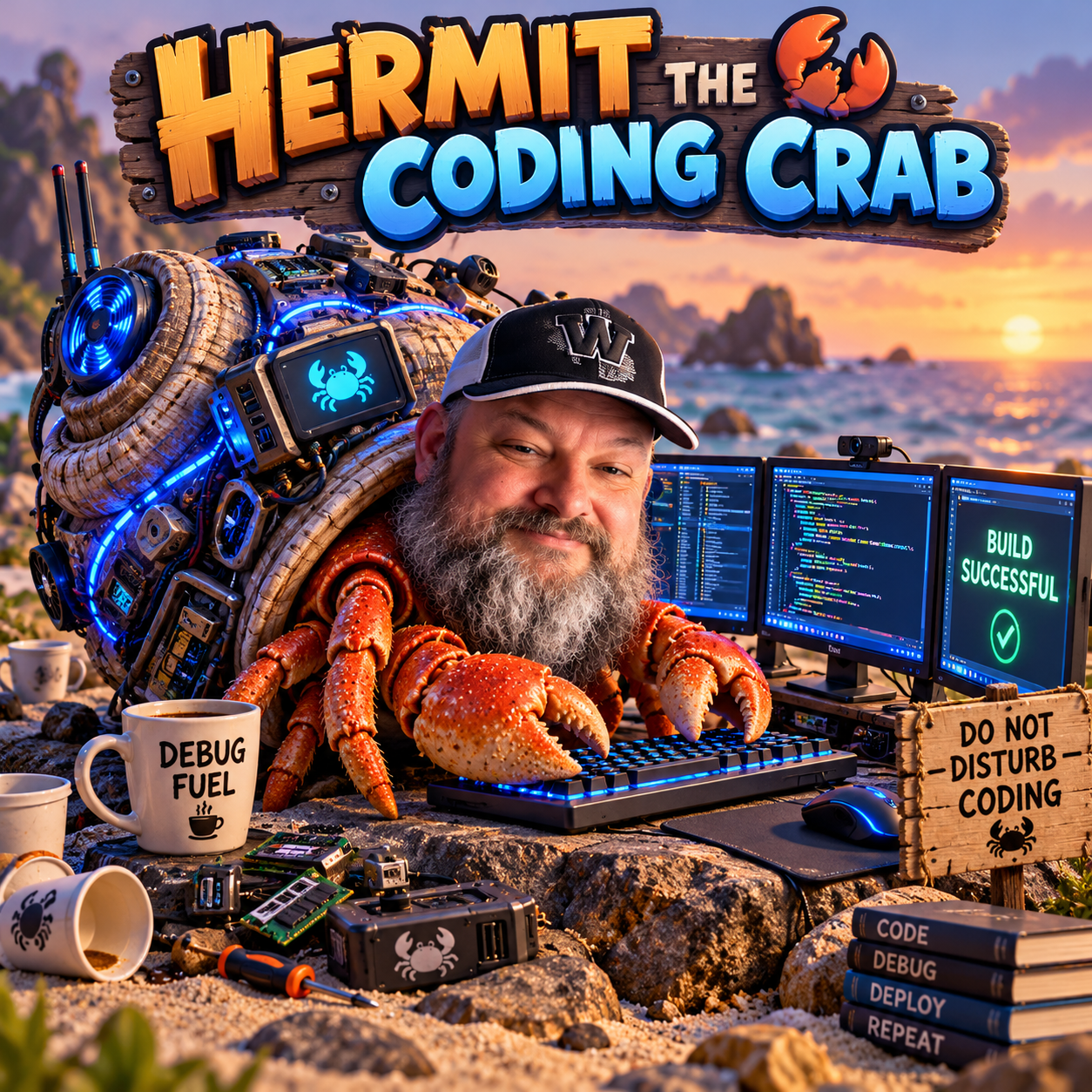 Hermit the Coding Crab 
