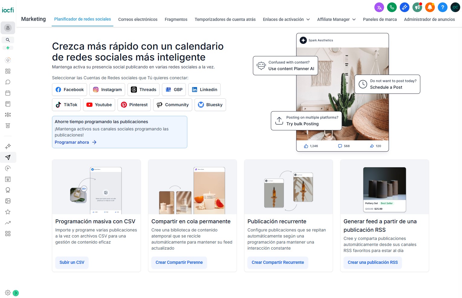 Visual principal de Infi
