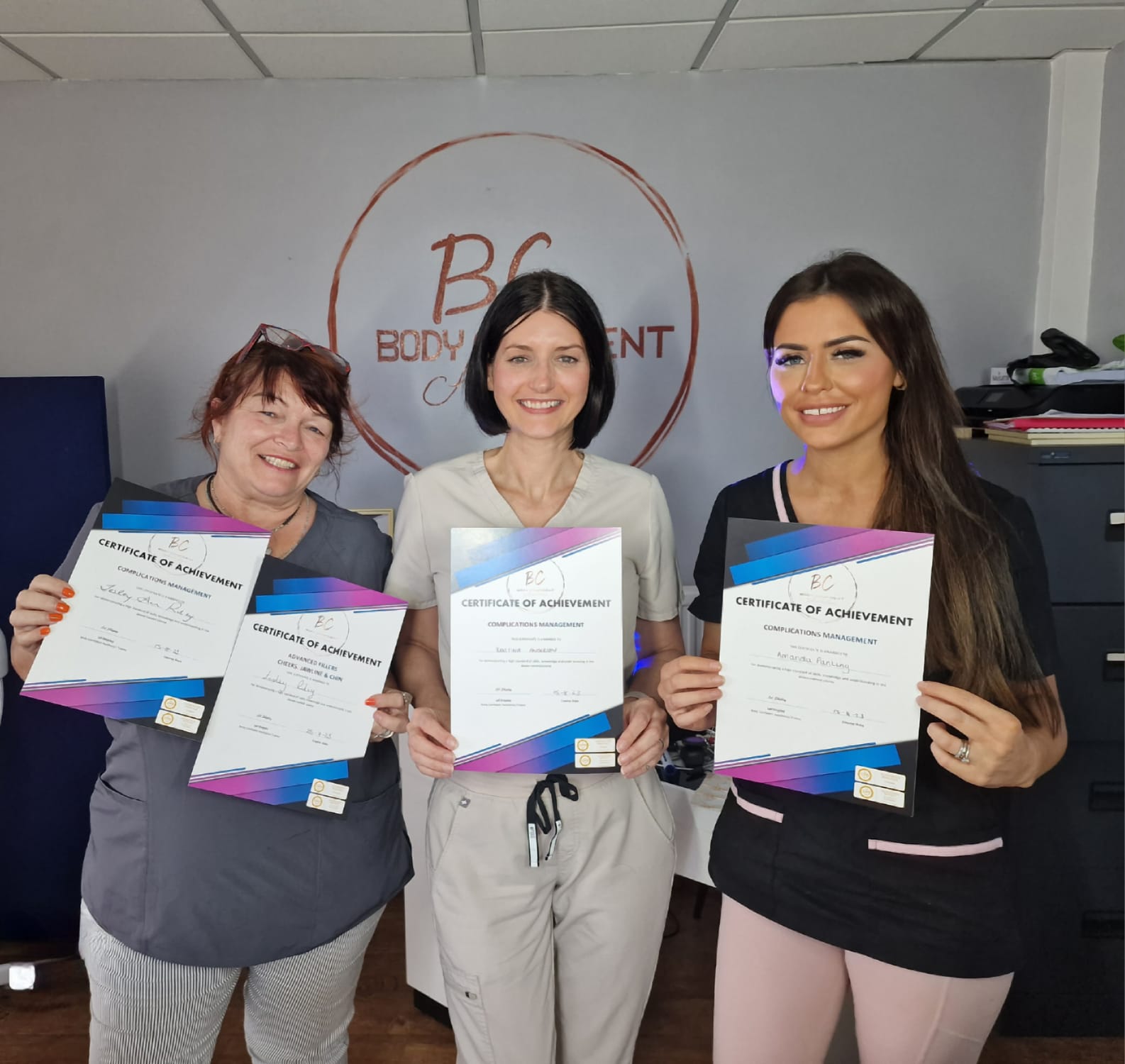 Advanced Aesthetics Training Sunderland certificates