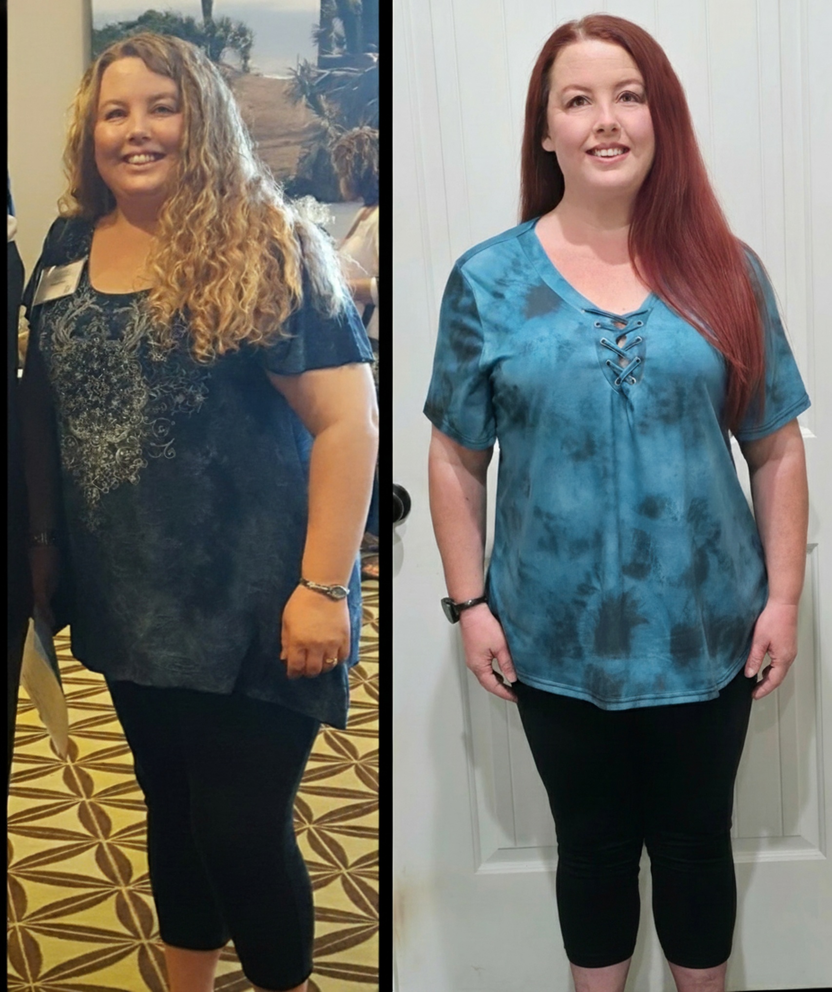 Mindy before and after her hormone reset