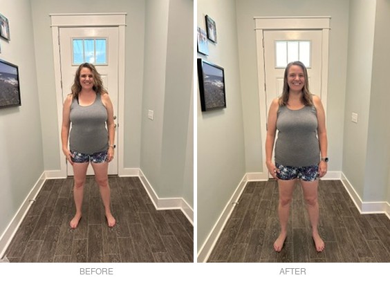 Jessica before and after her hormone reset