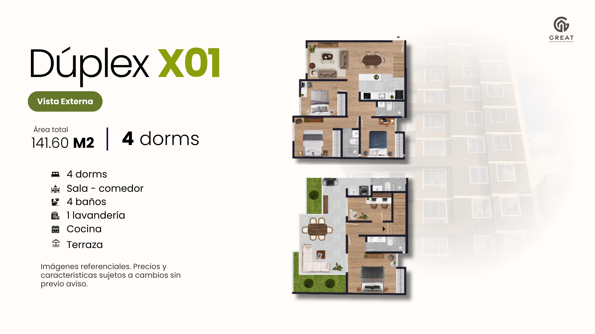 Plano de tipología Dúplex 1