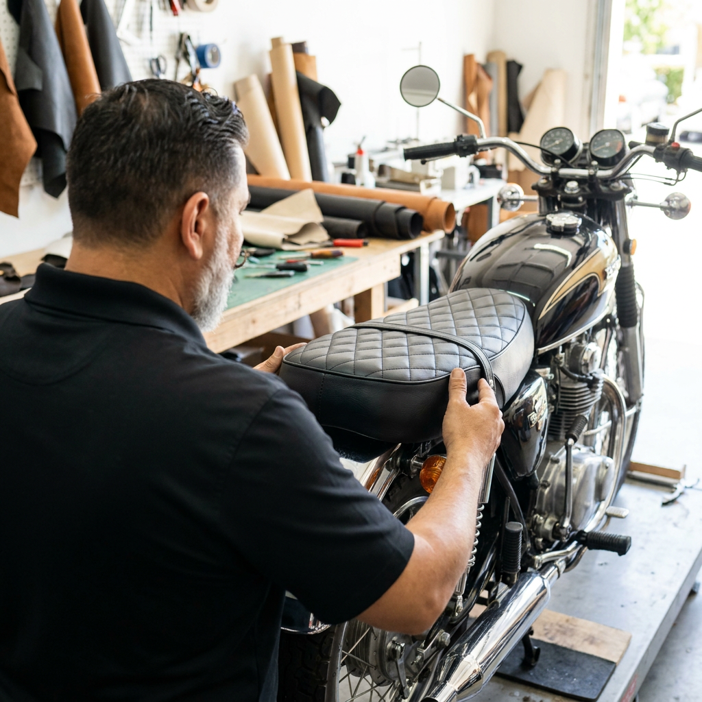 Motorcycle Seat Upholstery