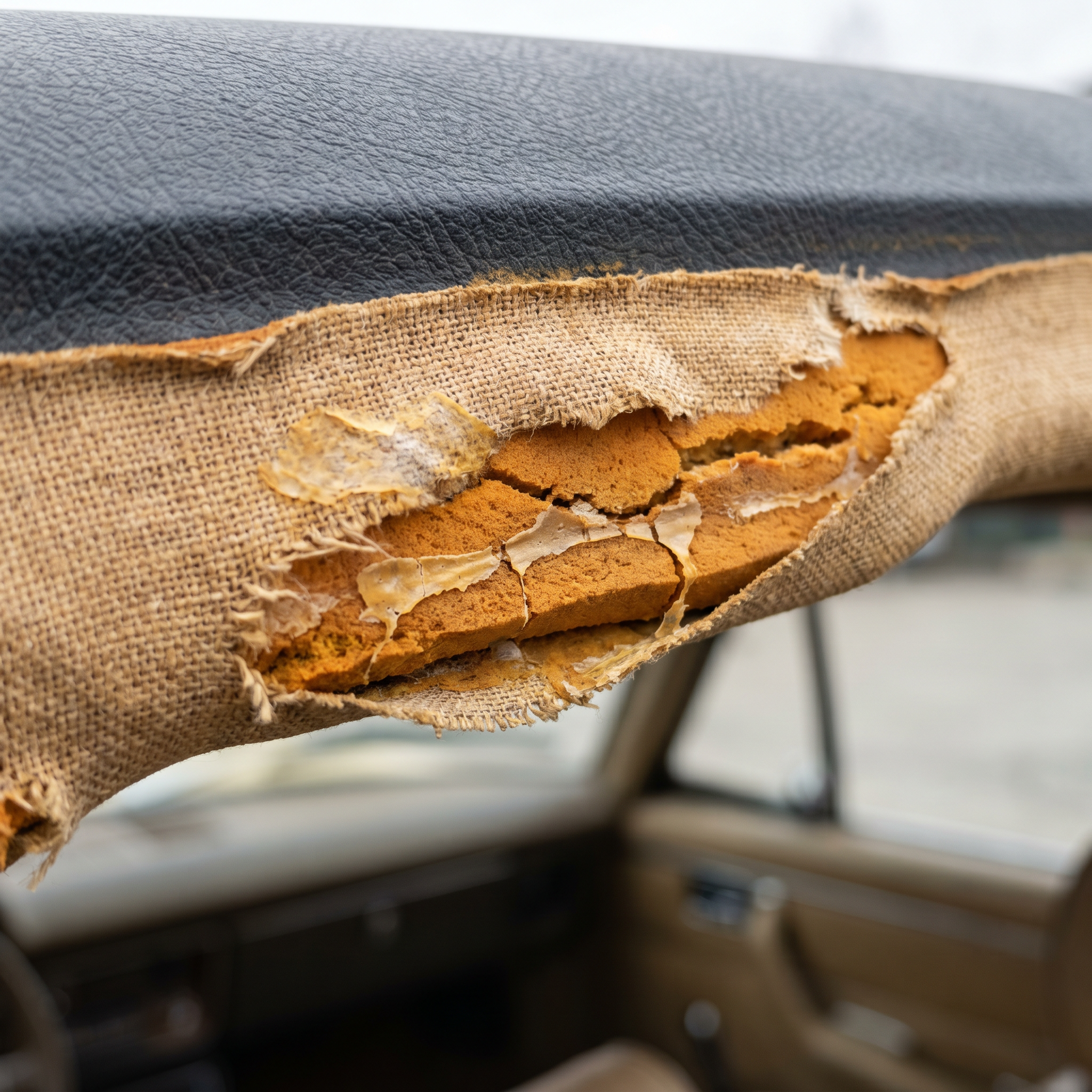 Peeling Headliner Fabric