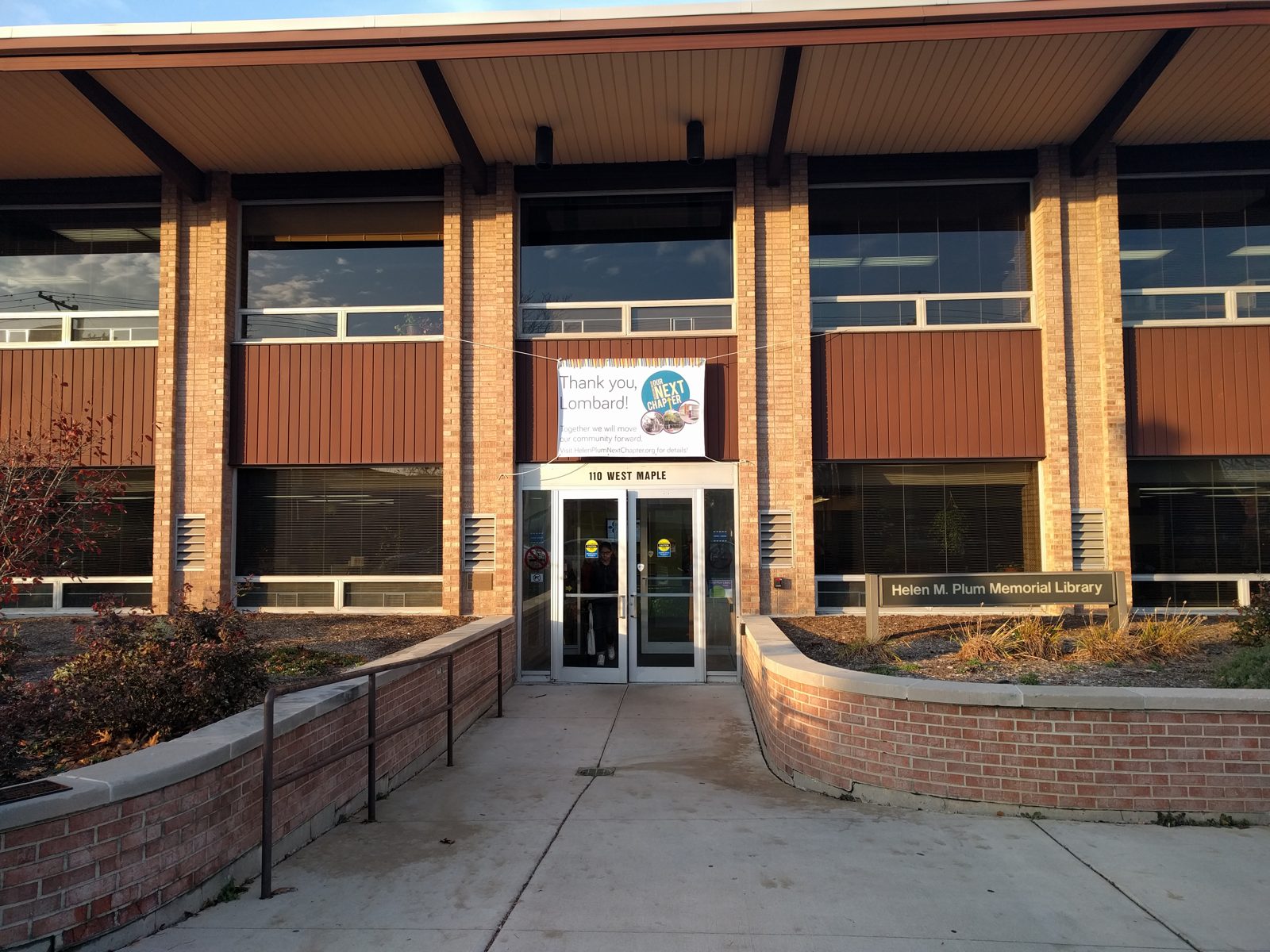 The Helen M. Plum Memorial Library in Lombard, Illinois