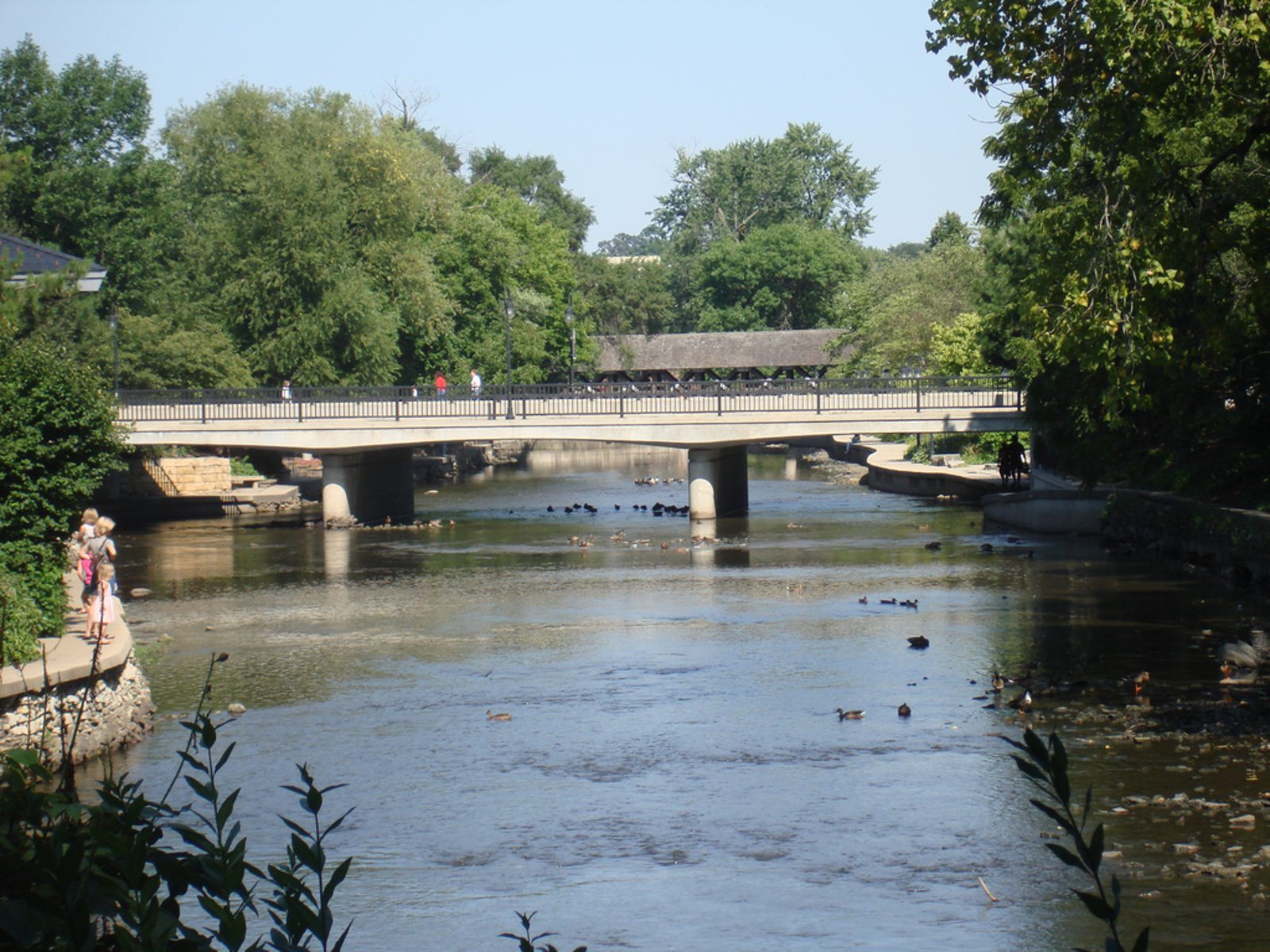 The DuPage River in Naperville, DuPage County, Illinois