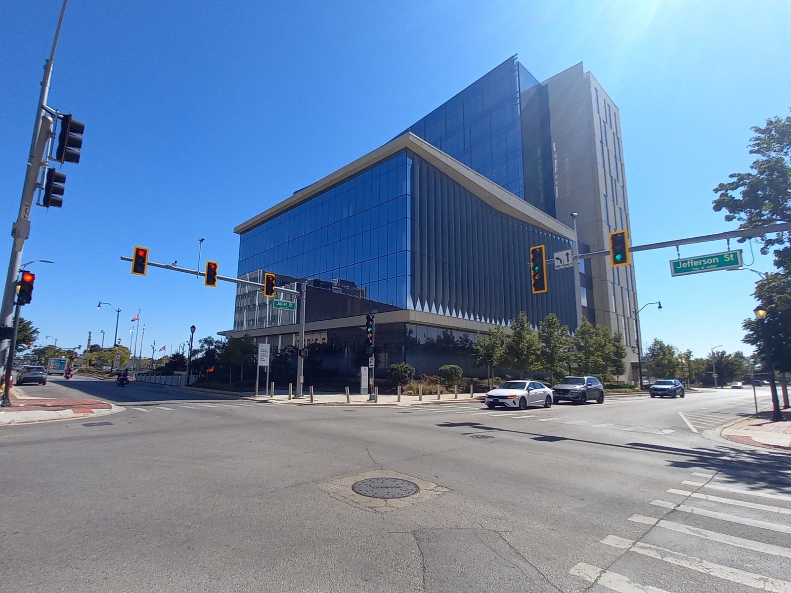 Jefferson Street in downtown Joliet, Illinois, the Will County seat