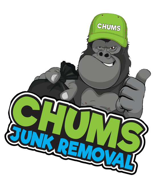 Chums Junk Removal gorilla mascot
