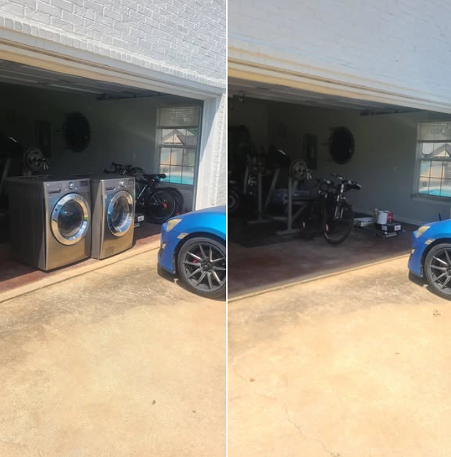 Before and after appliance removal in Northwest Arkansas