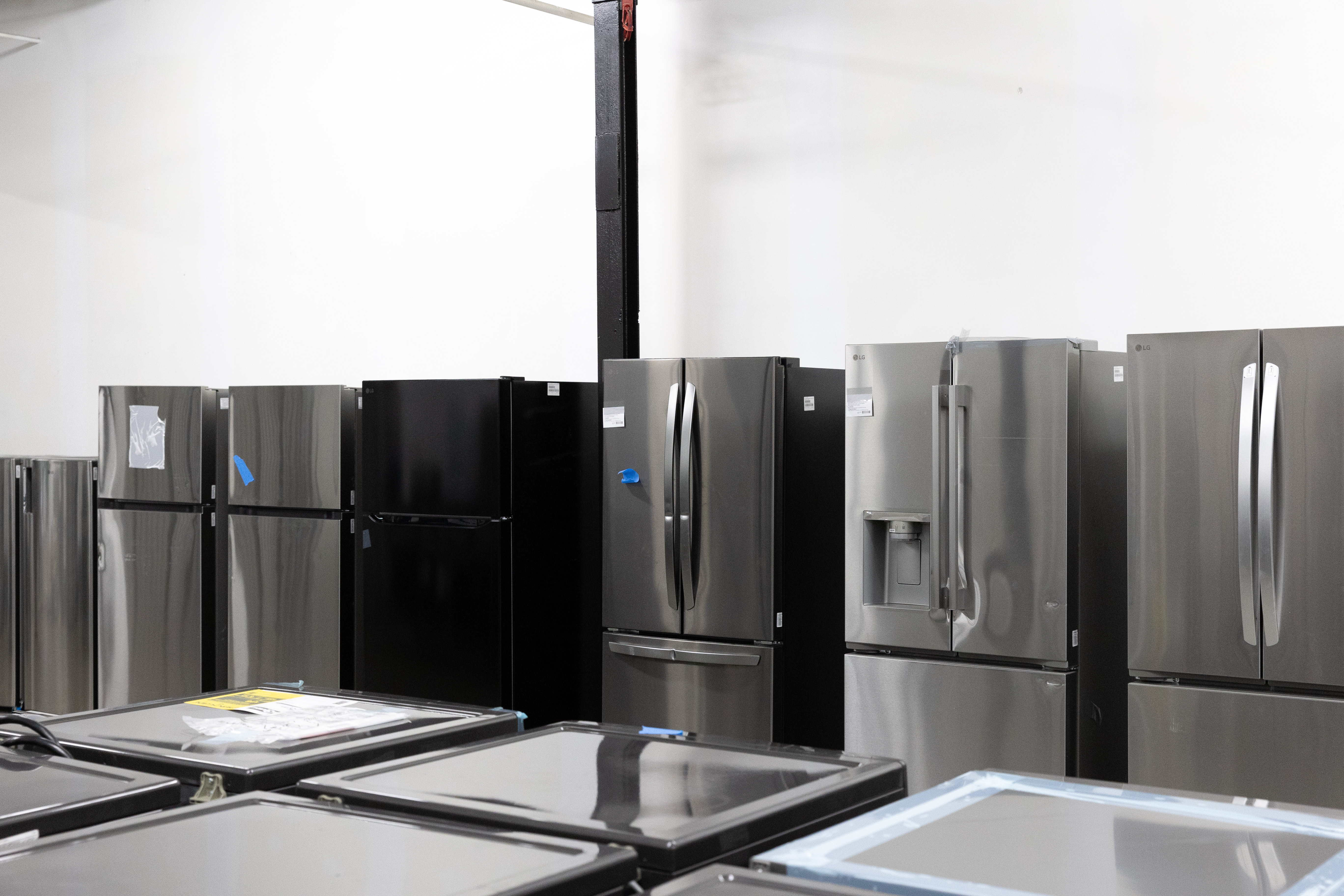 Appliances on display