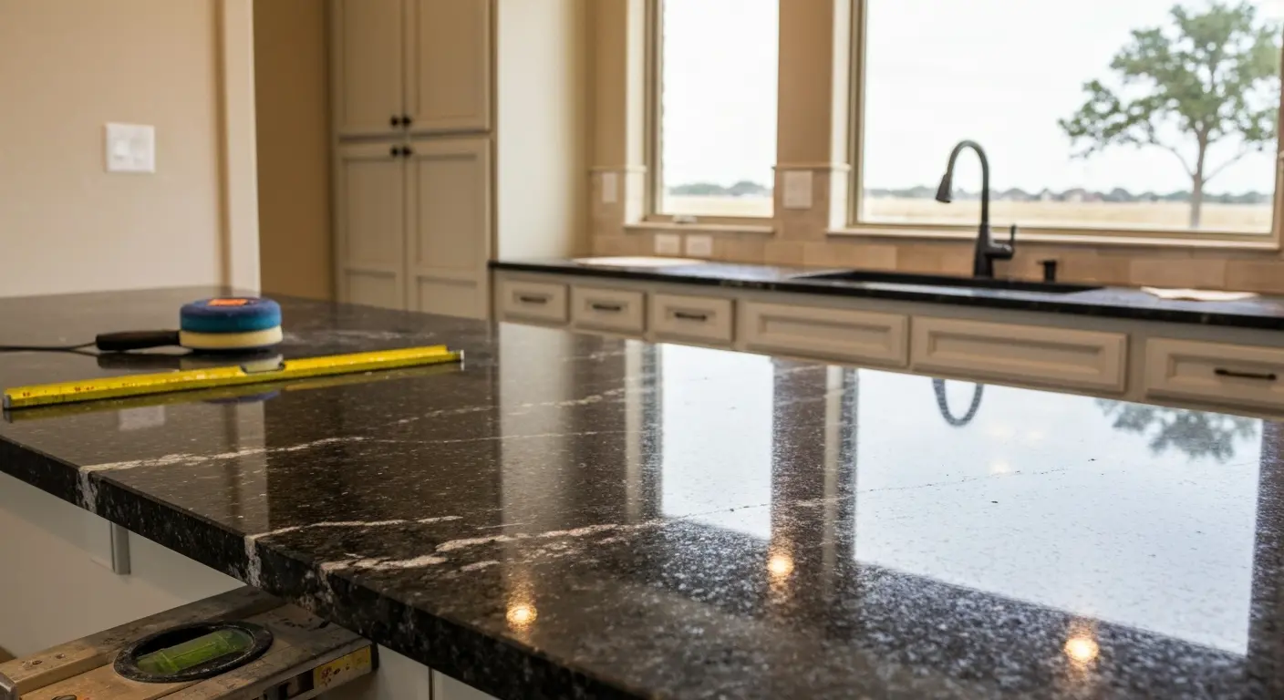 Granite countertop installation