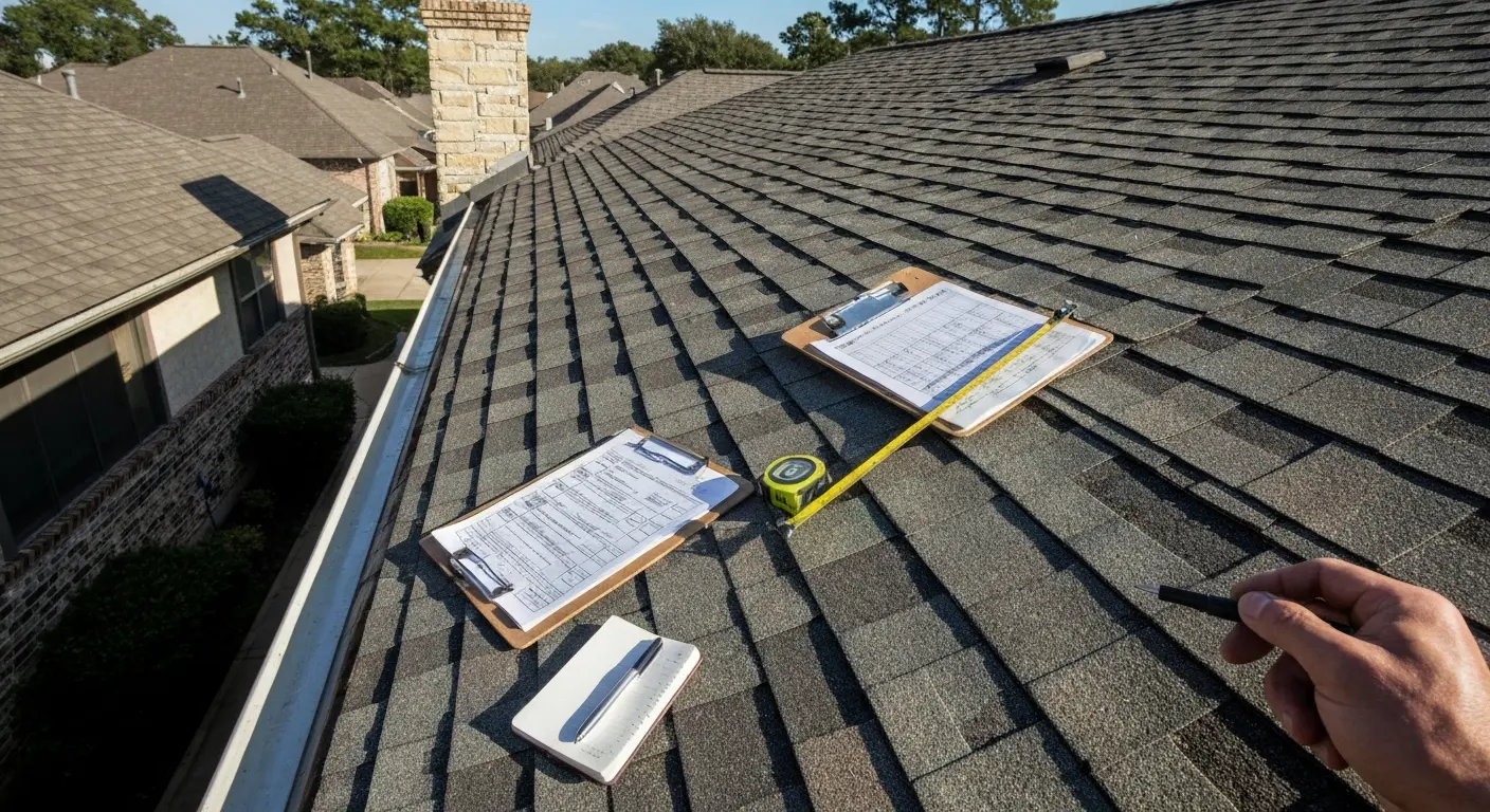 Professional roof inspection