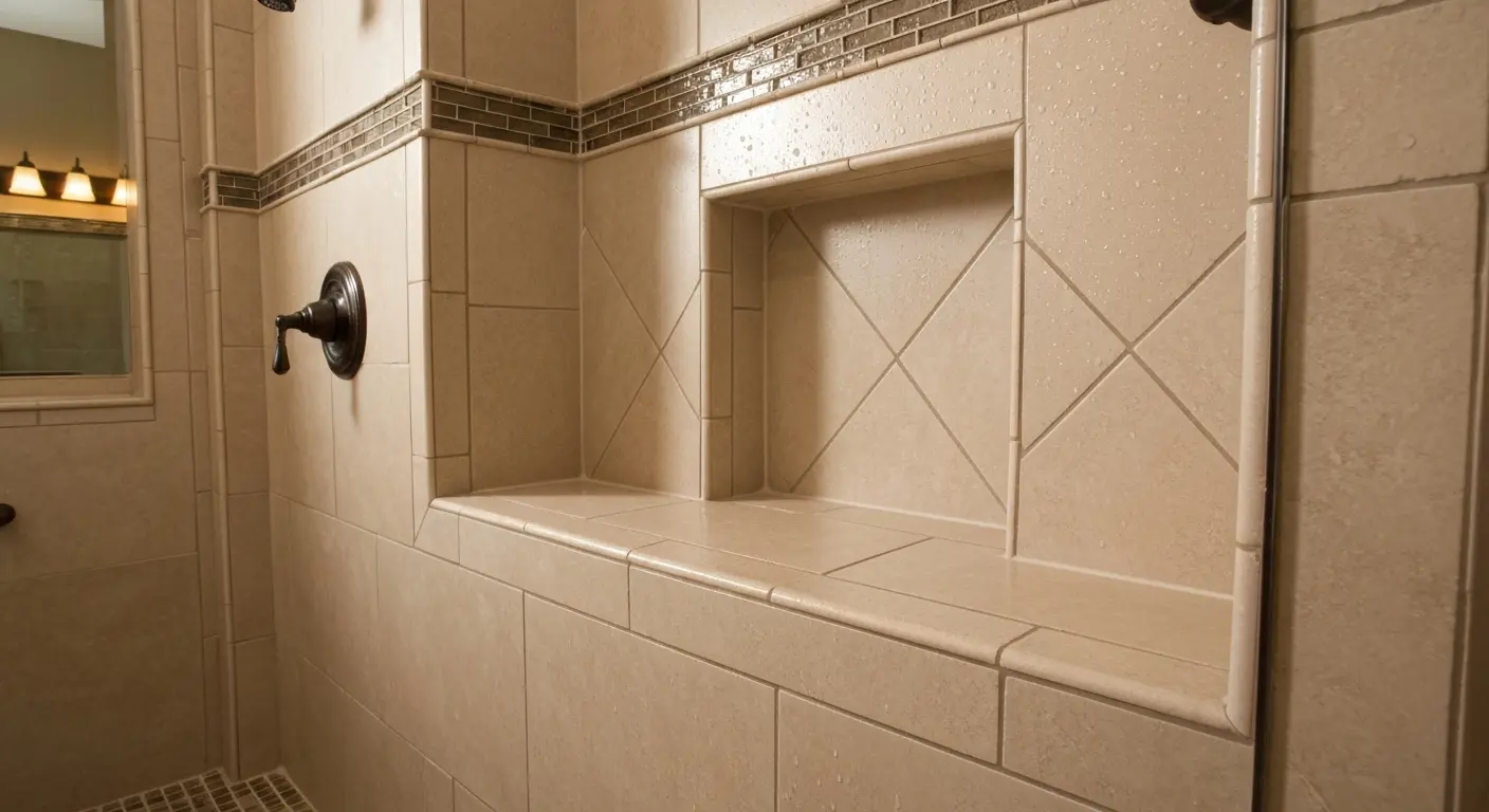 Custom tile shower design