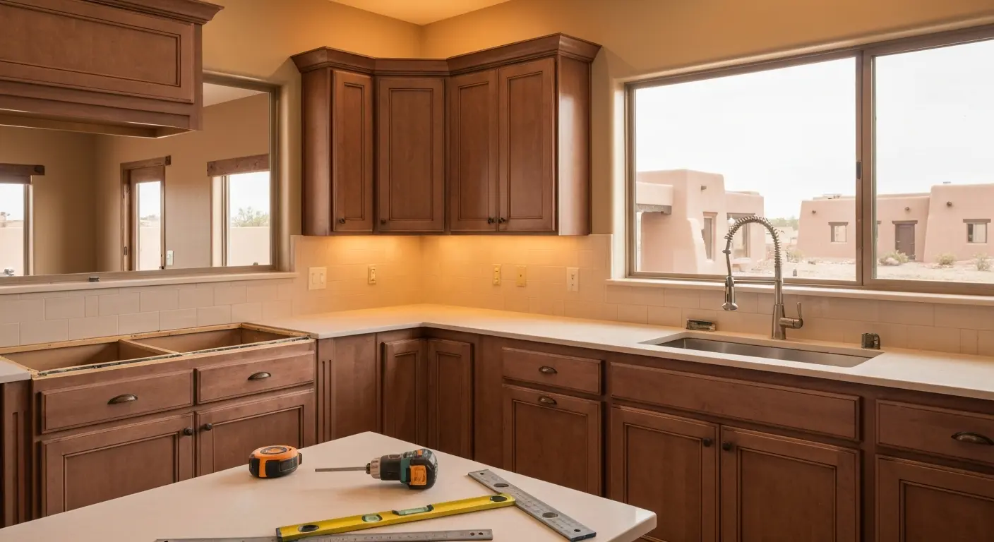 Custom cabinet installation project