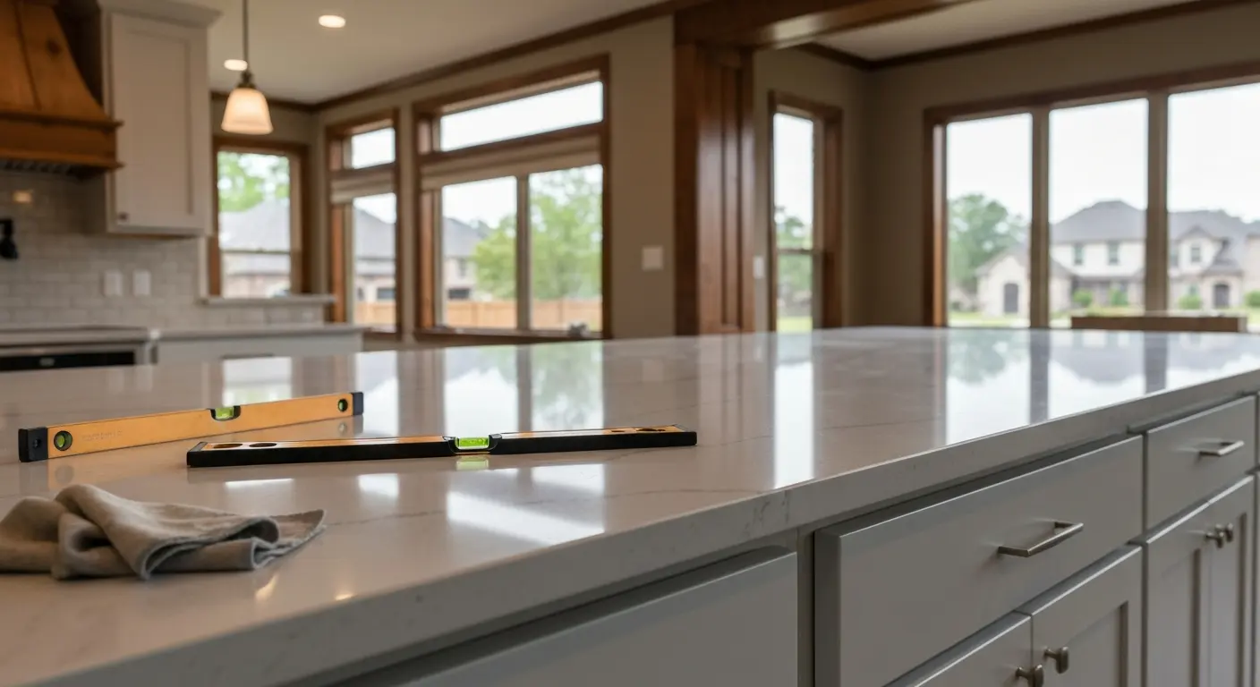 Kitchen countertop installation