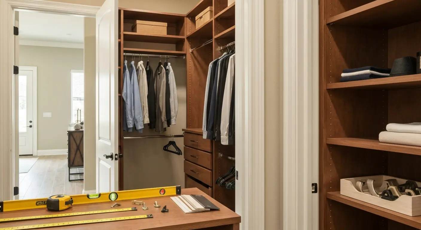 Custom closet organization