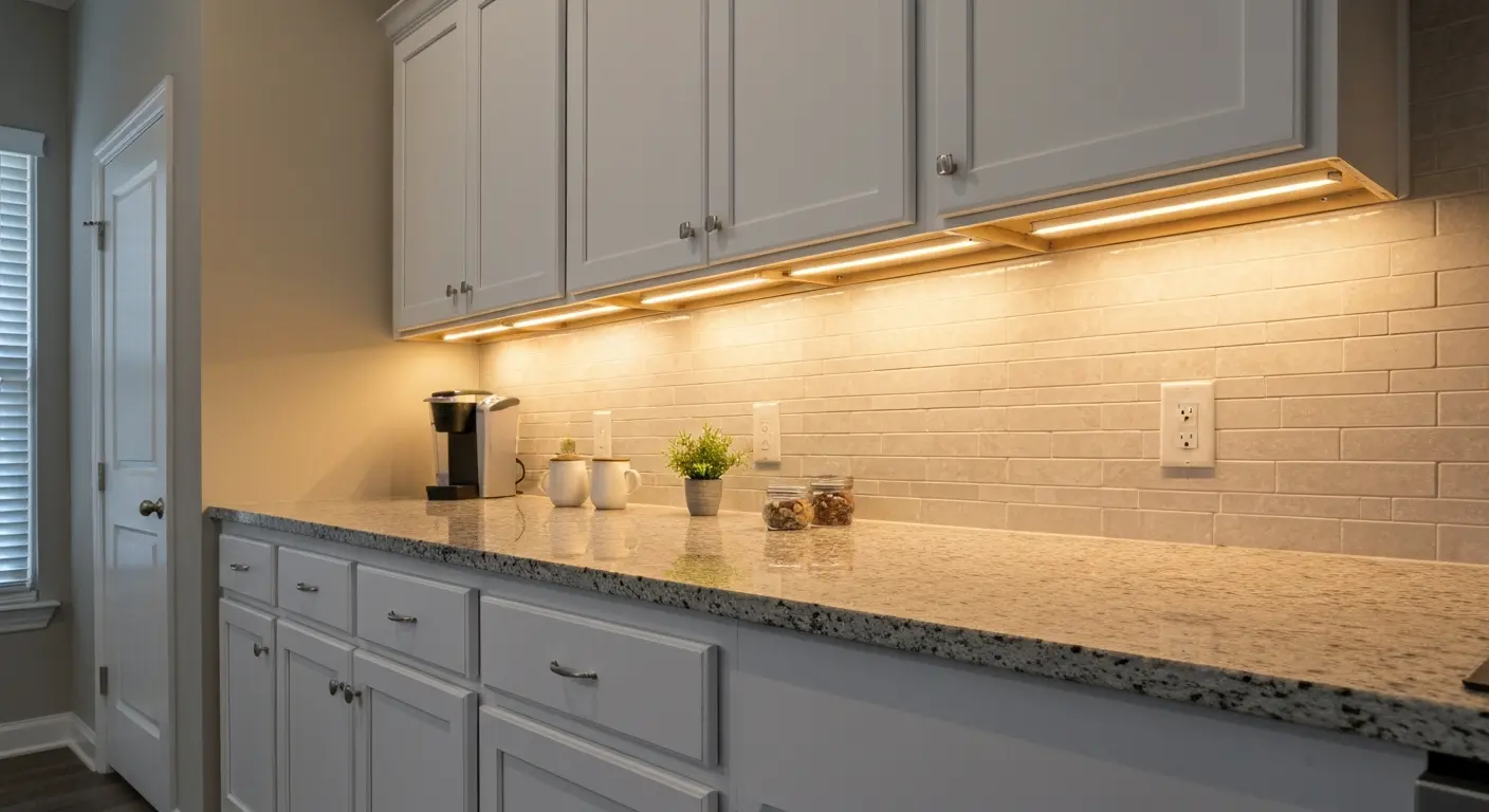 Under-cabinet lighting installation