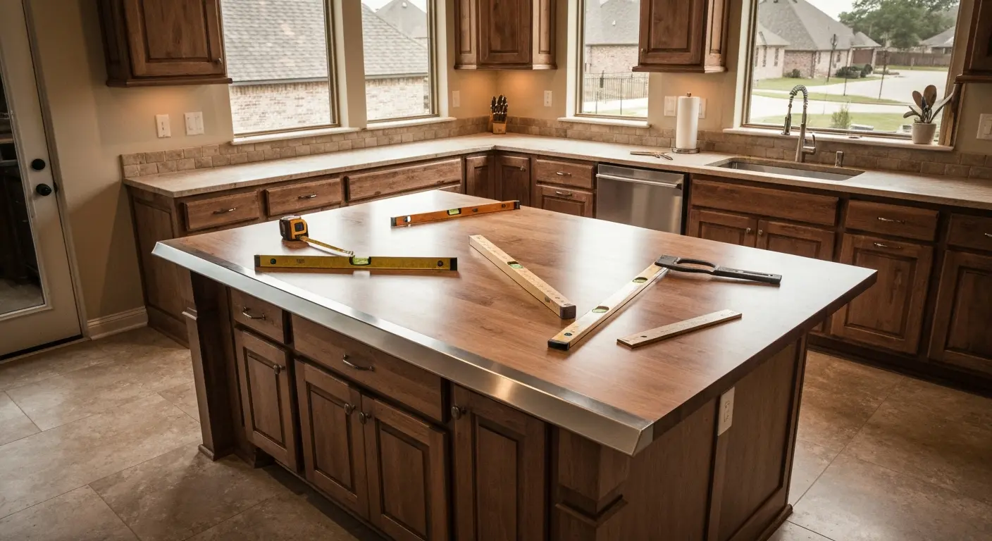 Custom kitchen island design and installation