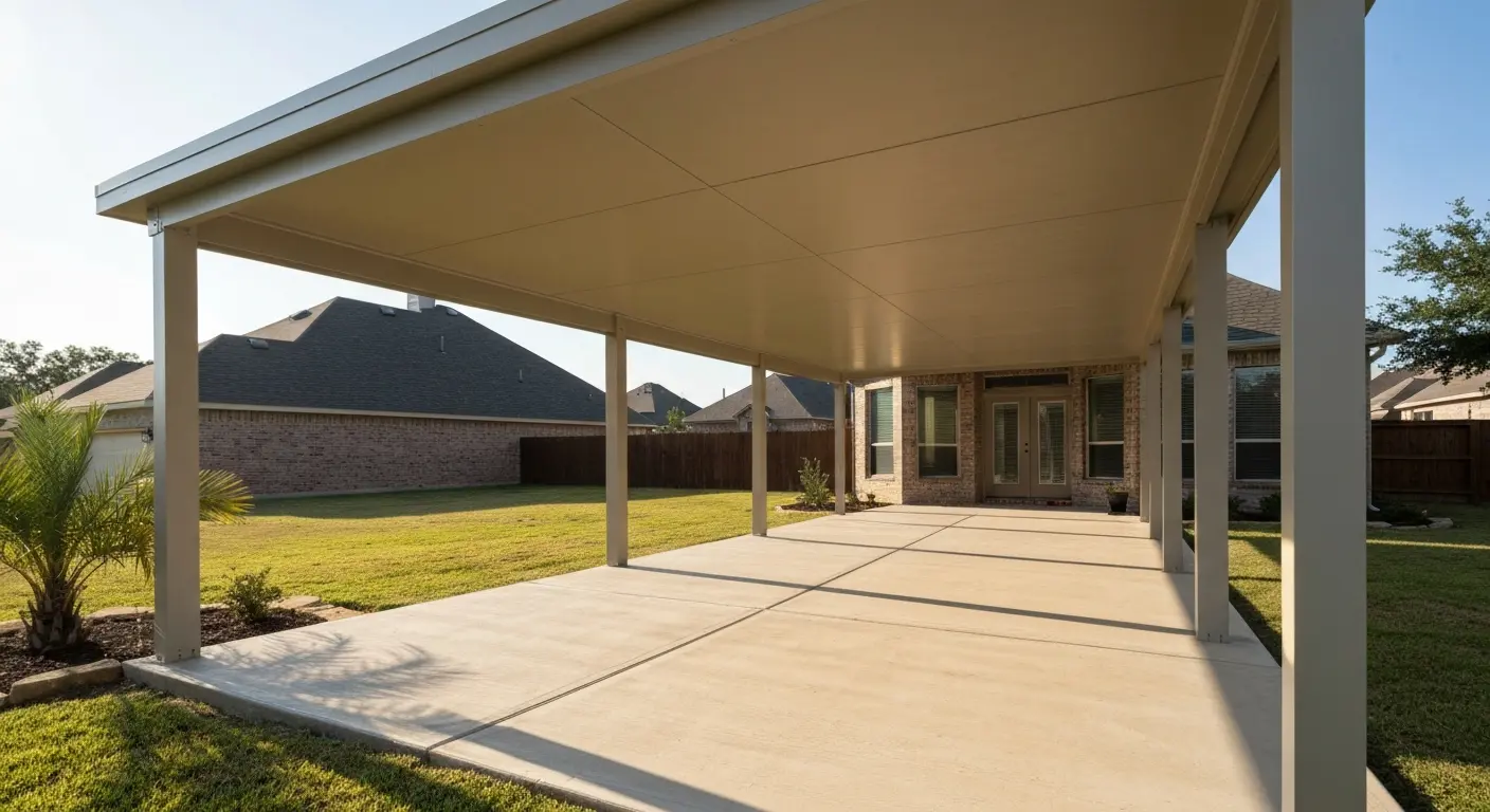 Patio cover installation