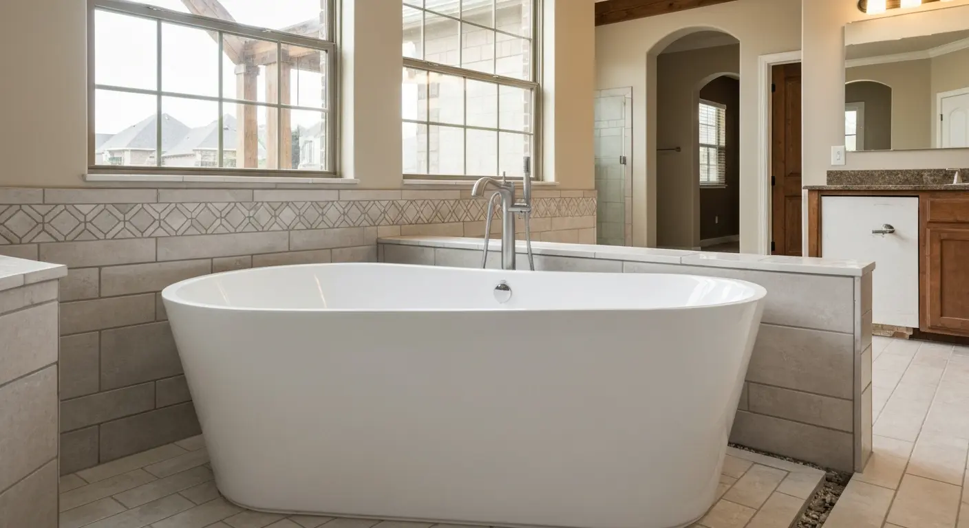 Soaking tub installation
