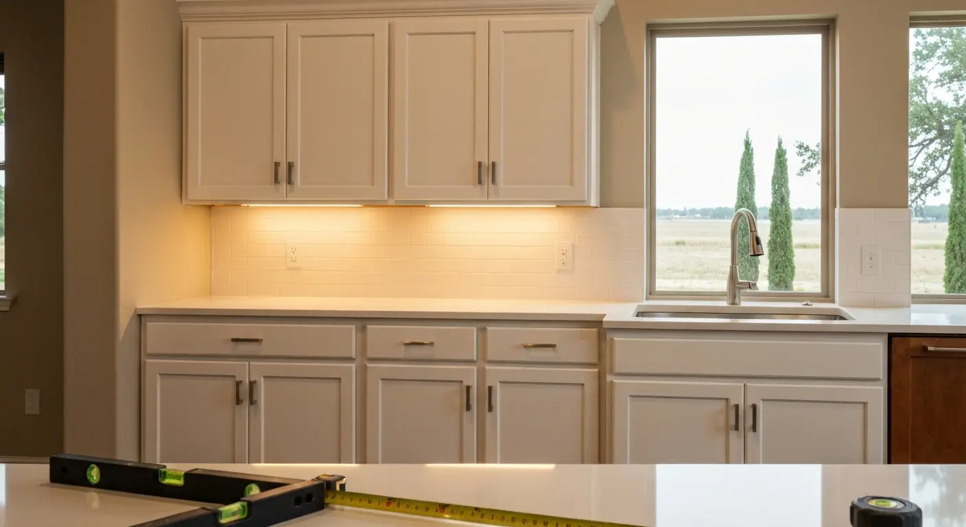 Custom cabinets in Missouri City kitchen