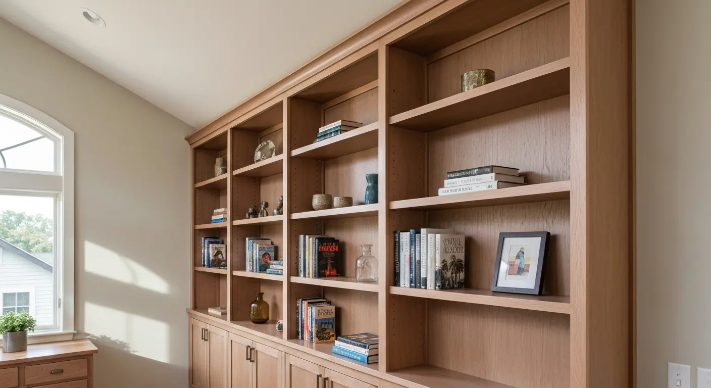 Custom built-in shelving