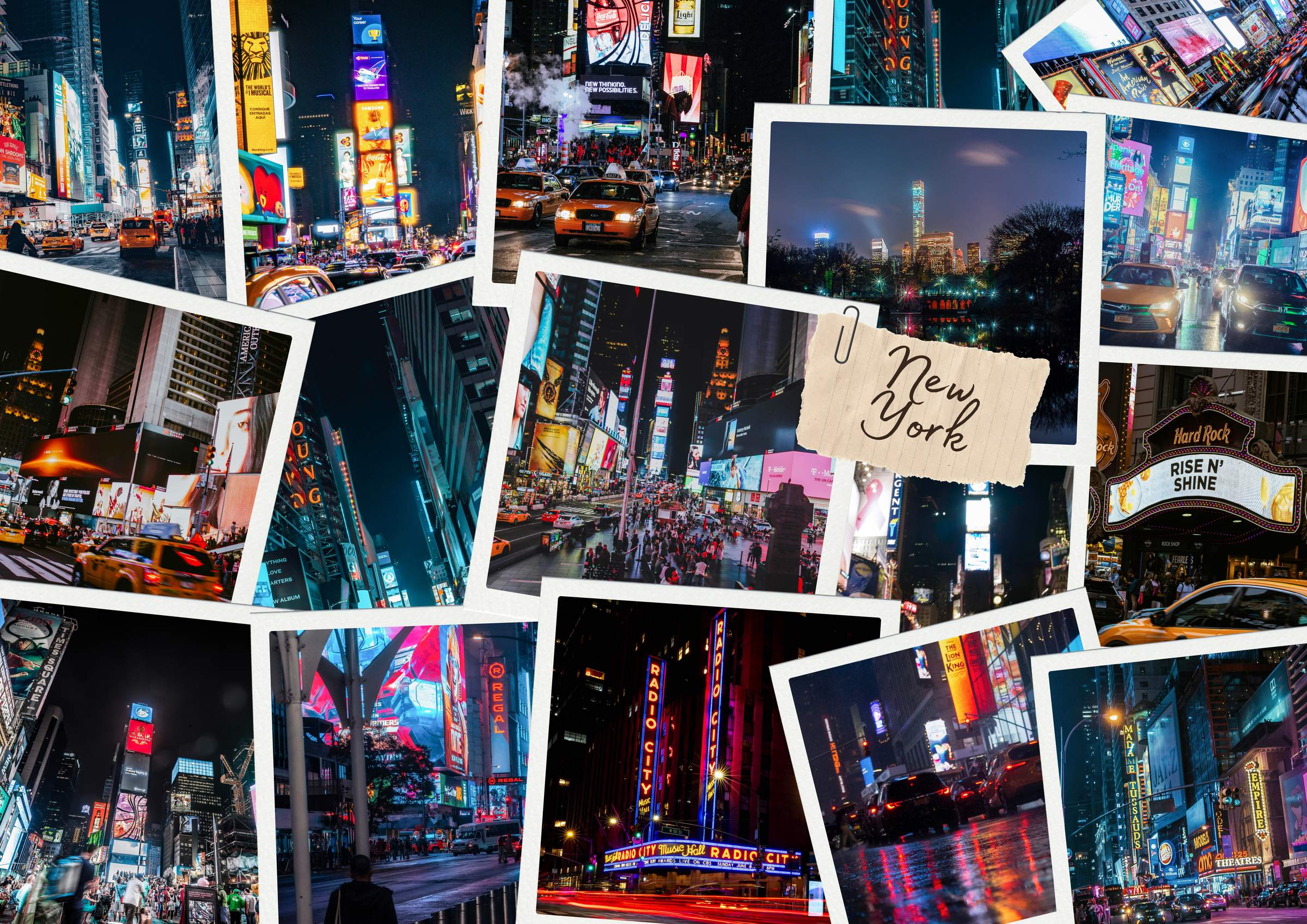 New York location collage by Buzzio Creative