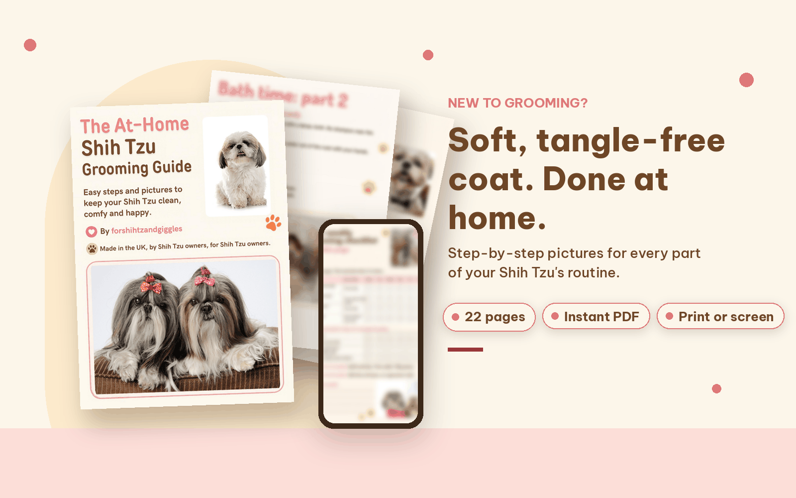 Shih Tzu grooming guide cover