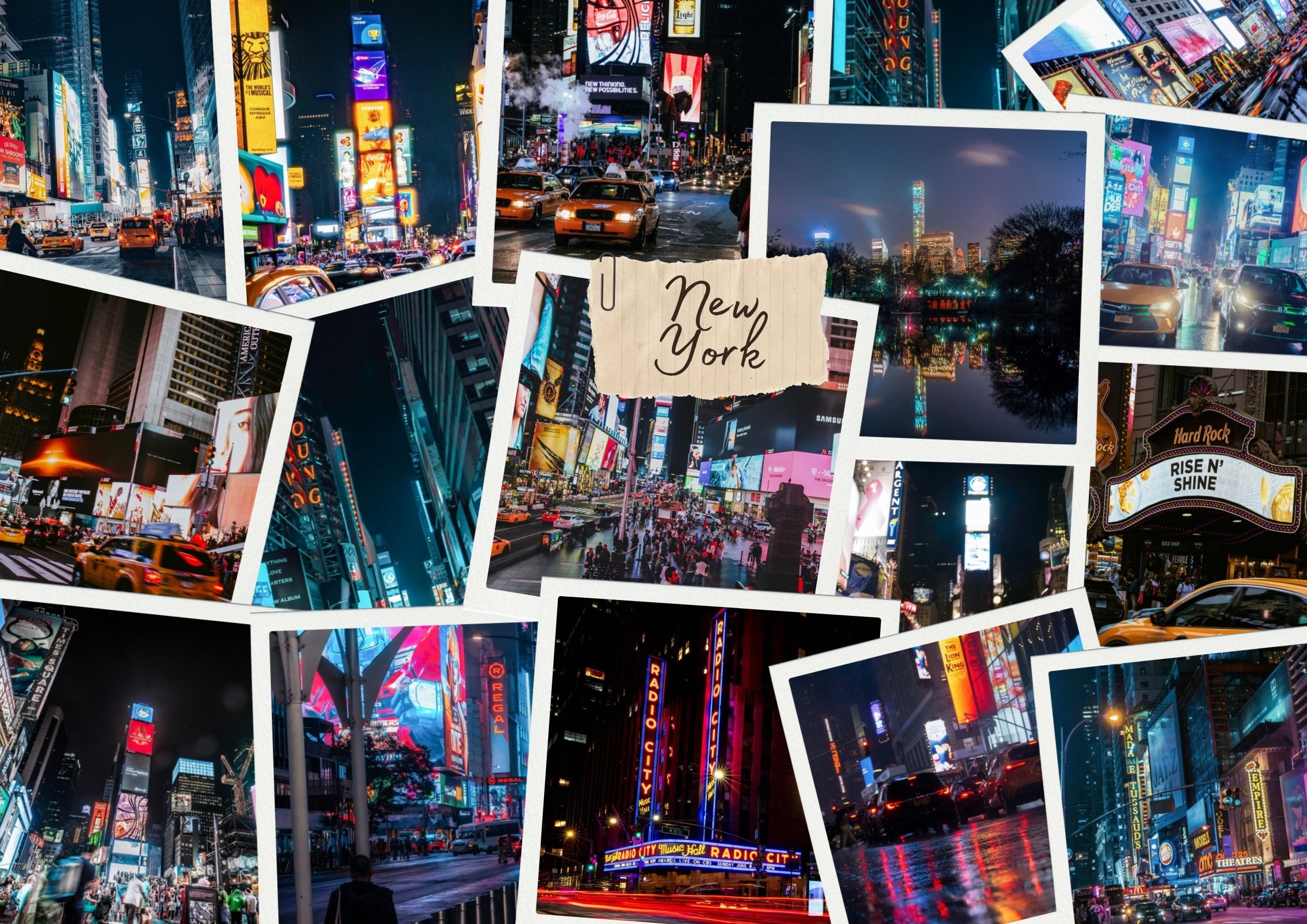 New York location collage by Buzzio Creative