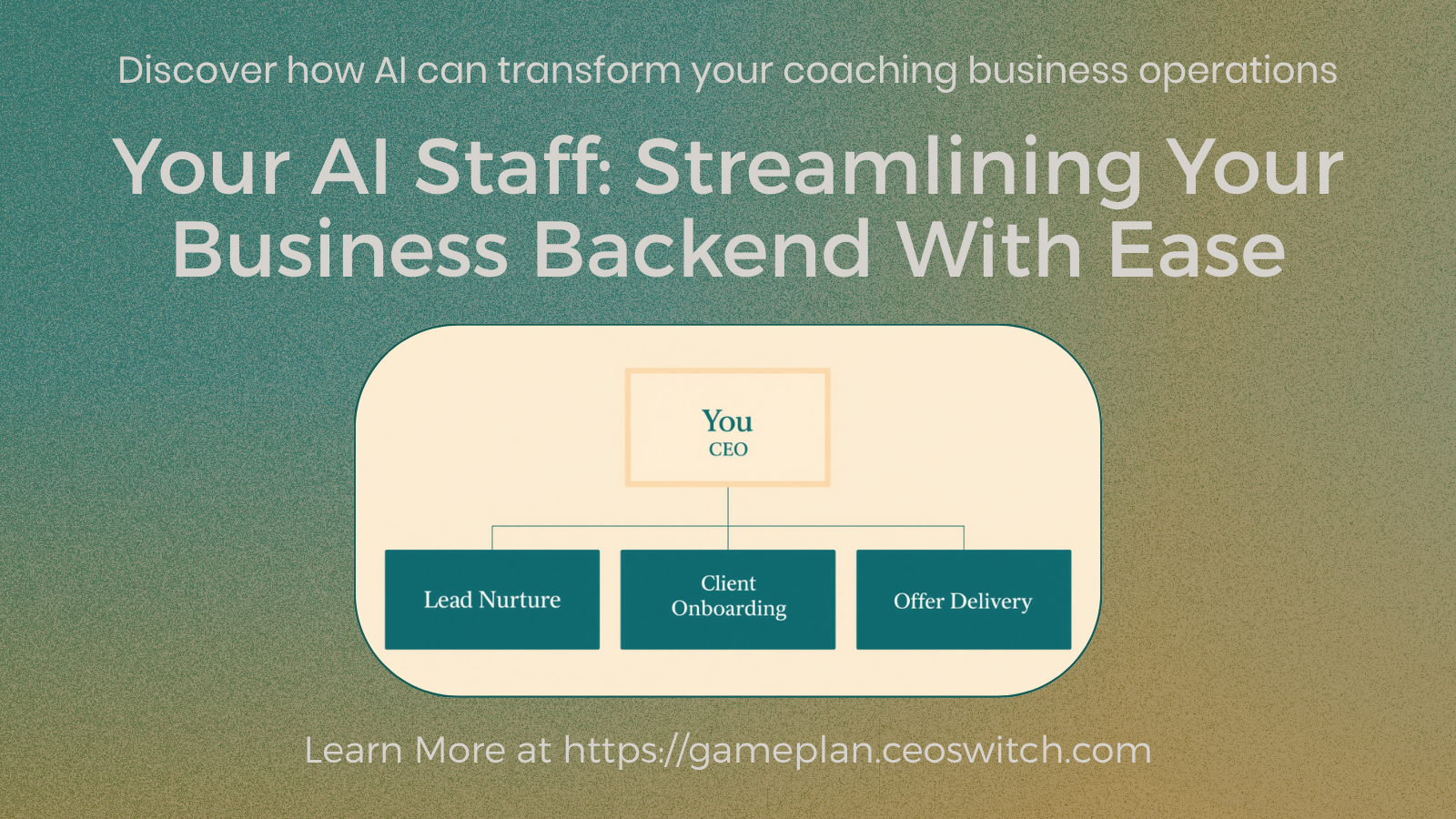 CEO Switch - Your AI Staff: Streamlining Your Business