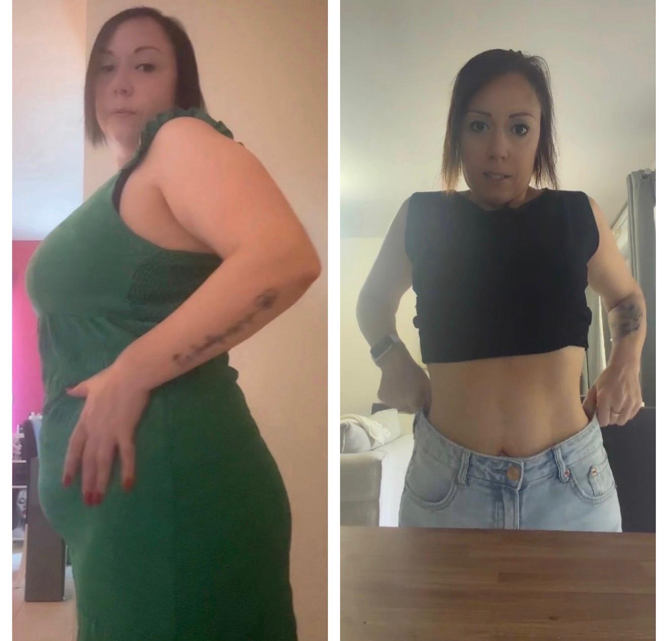 Transformation réelle d'Élodie en un an et demi