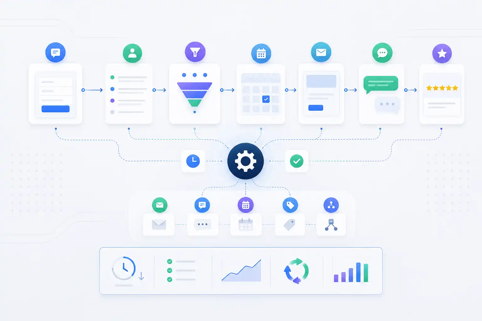 CRM automation workflow for lead follow-ups, appointments, and customer communication CRM automation workflow for lead follow-ups, appointments, and customer communication