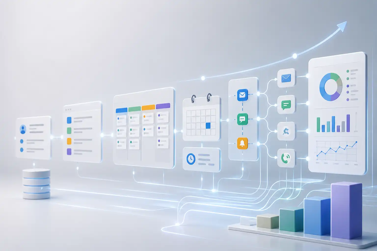 Scalable CRM system organizing leads, customer data, sales pipelines, and business automation Scalable CRM system organizing leads, customer data, sales pipelines, and business automation
