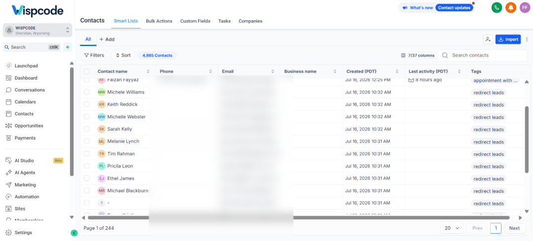 GoHighLevel CRM for managing IT services leads and client information GoHighLevel CRM for managing IT services leads and client information