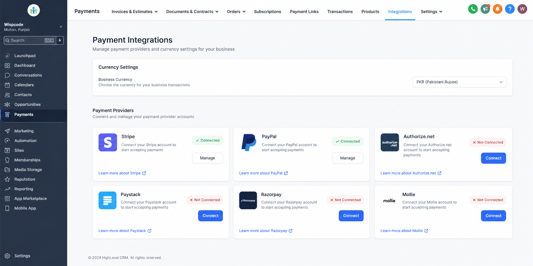 GoHighLevel payment provider integrations for Forms and Surveys GoHighLevel payment provider integrations for Forms and Surveys