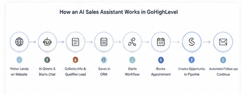 How an AI Sales Assistant works in GoHighLevel