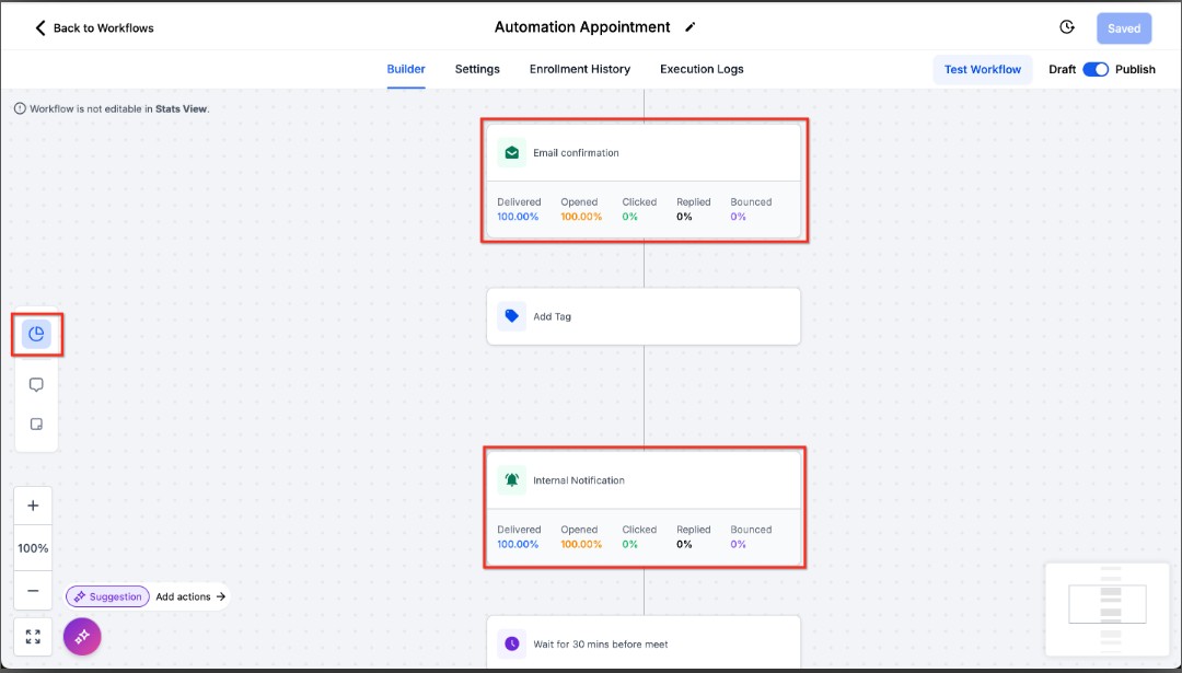 GoHighLevel workflow adding Remove Assigned User to a lead management process GoHighLevel workflow adding Remove Assigned User to a lead management process