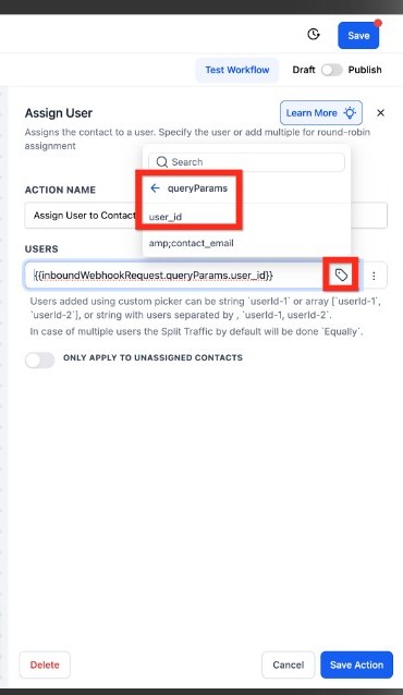 GoHighLevel Remove Assigned User action clearing an existing lead assignment before reassignment GoHighLevel Remove Assigned User action clearing an existing lead assignment before reassignment