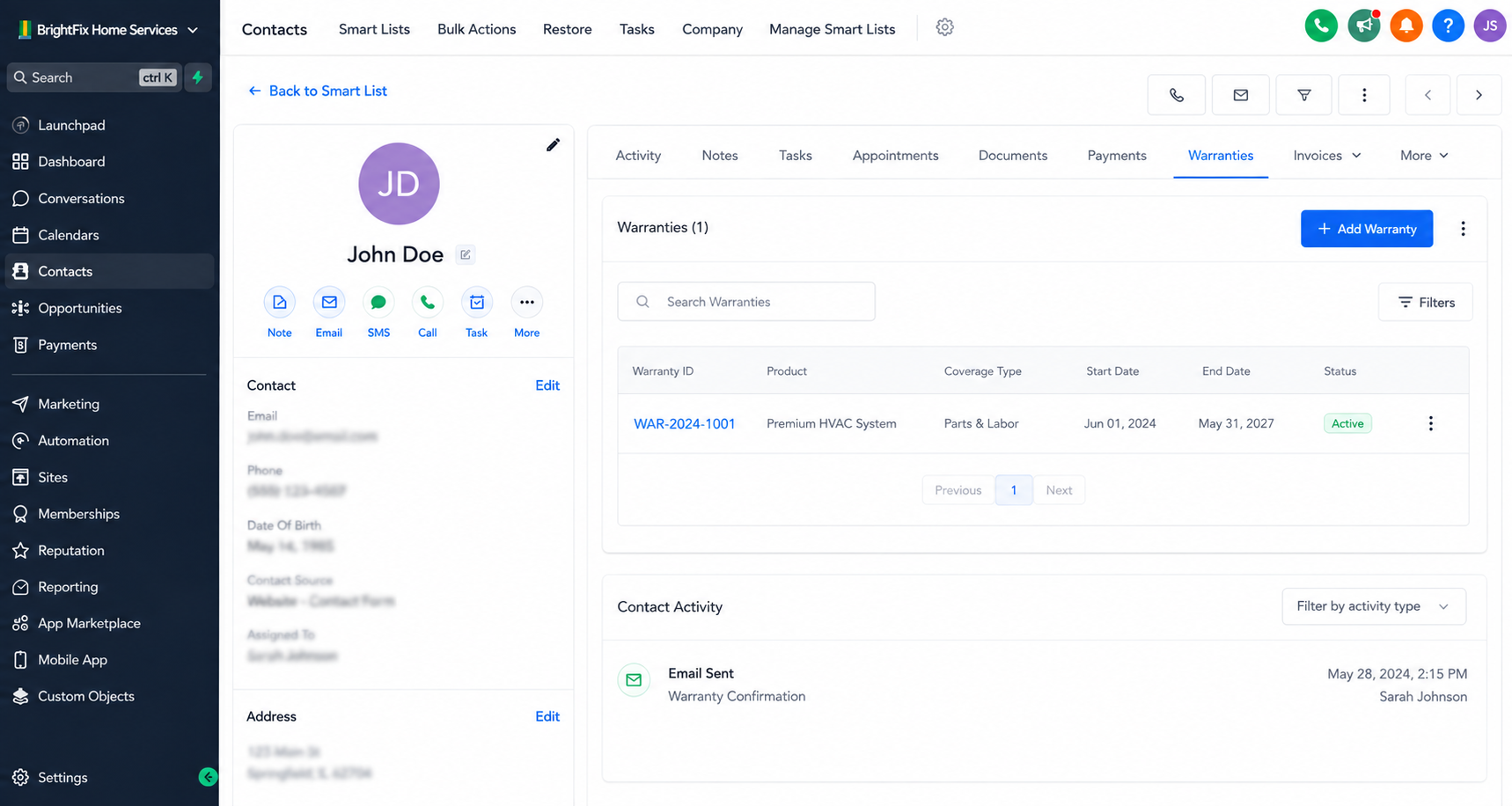 GoHighLevel contact associated with custom object record GoHighLevel contact associated with custom object record