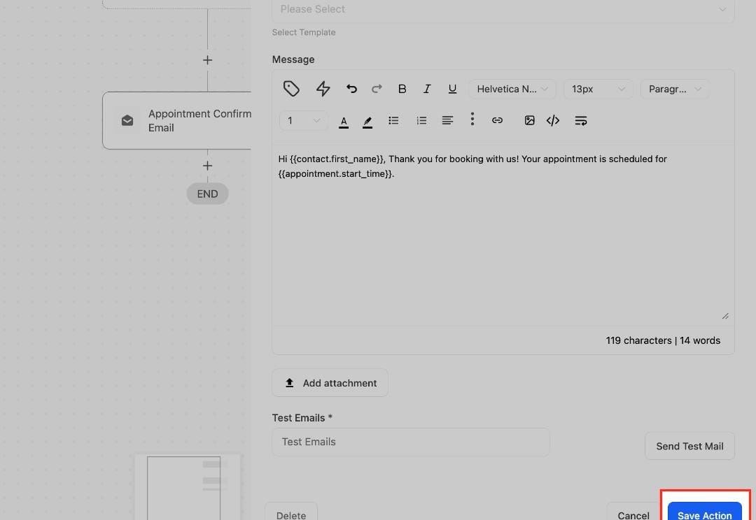 GoHighLevel Send Email action testing automated customer communication GoHighLevel Send Email action testing automated customer communication