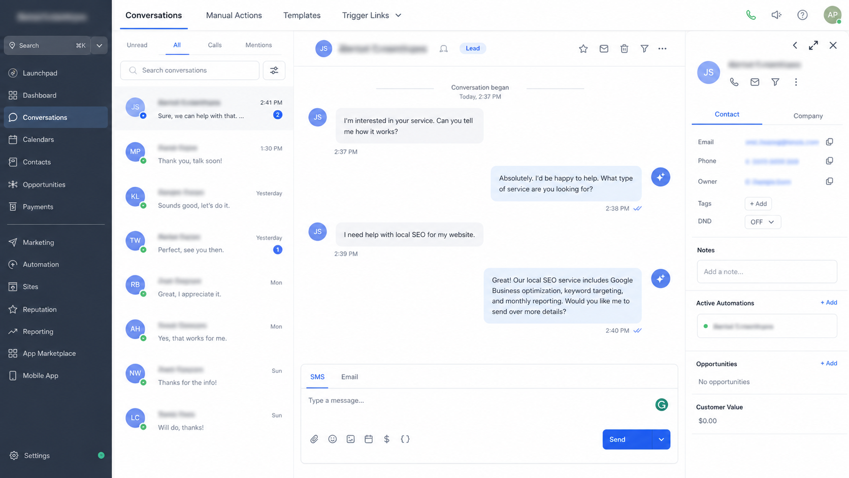 AI-powered customer conversation in GoHighLevel for automated lead engagement AI-powered customer conversation in GoHighLevel for automated lead engagement