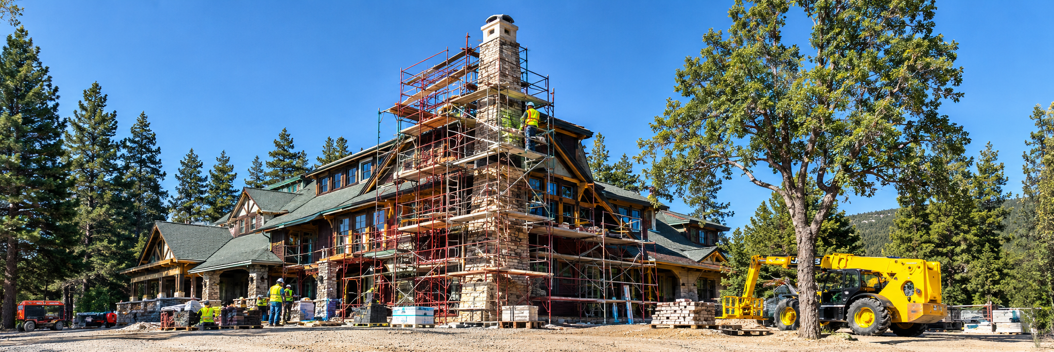 Brick and stone facade renovation
