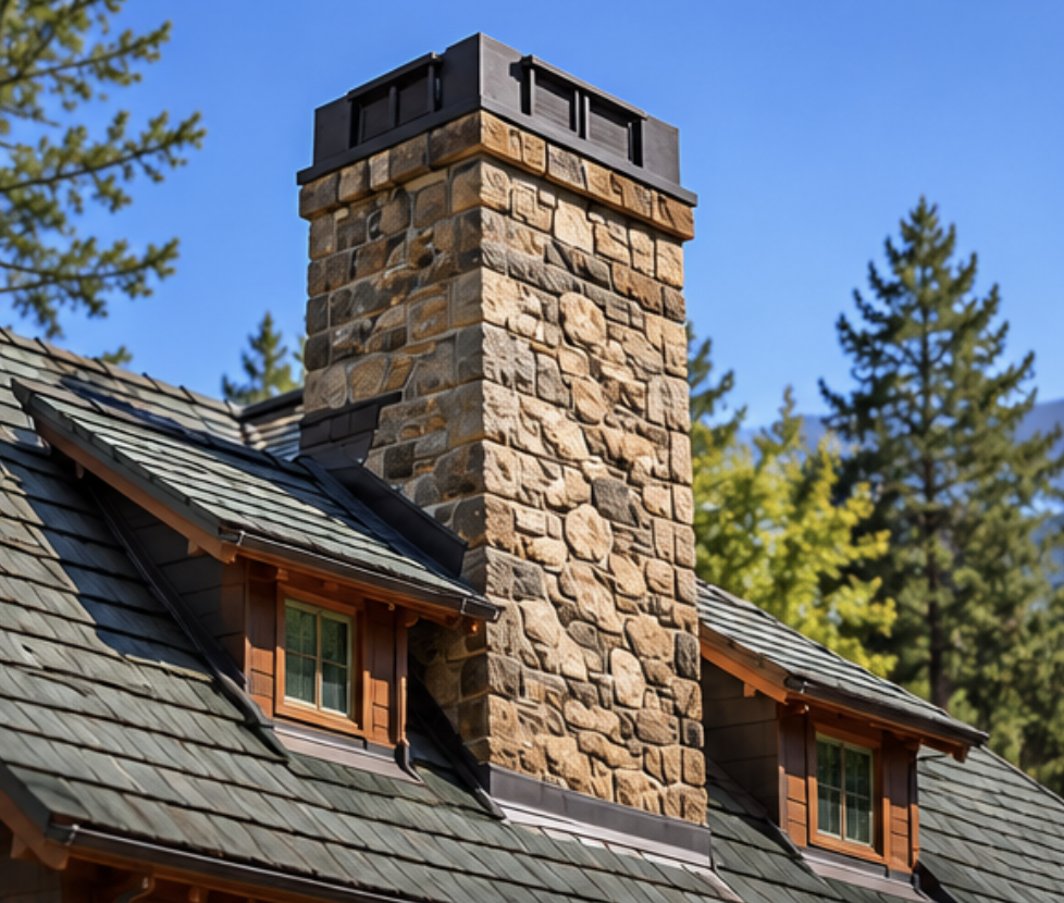 Historic chimney masonry restoration