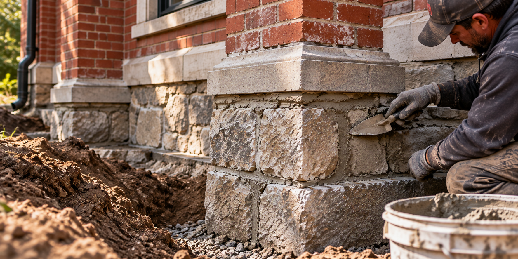 Masonry foundation and pier repair