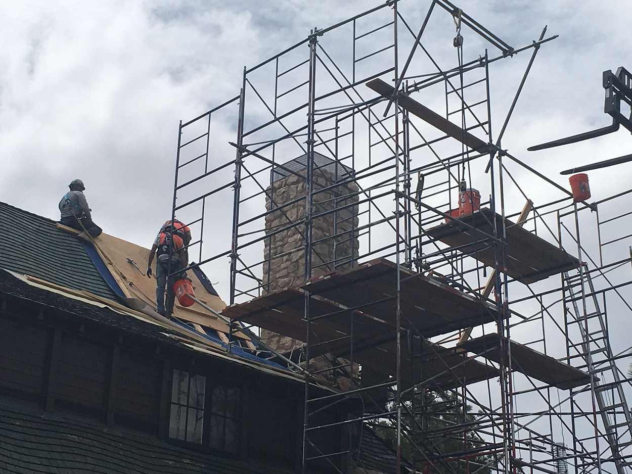 The Lodge at Bryce Canyon historic chimney restoration