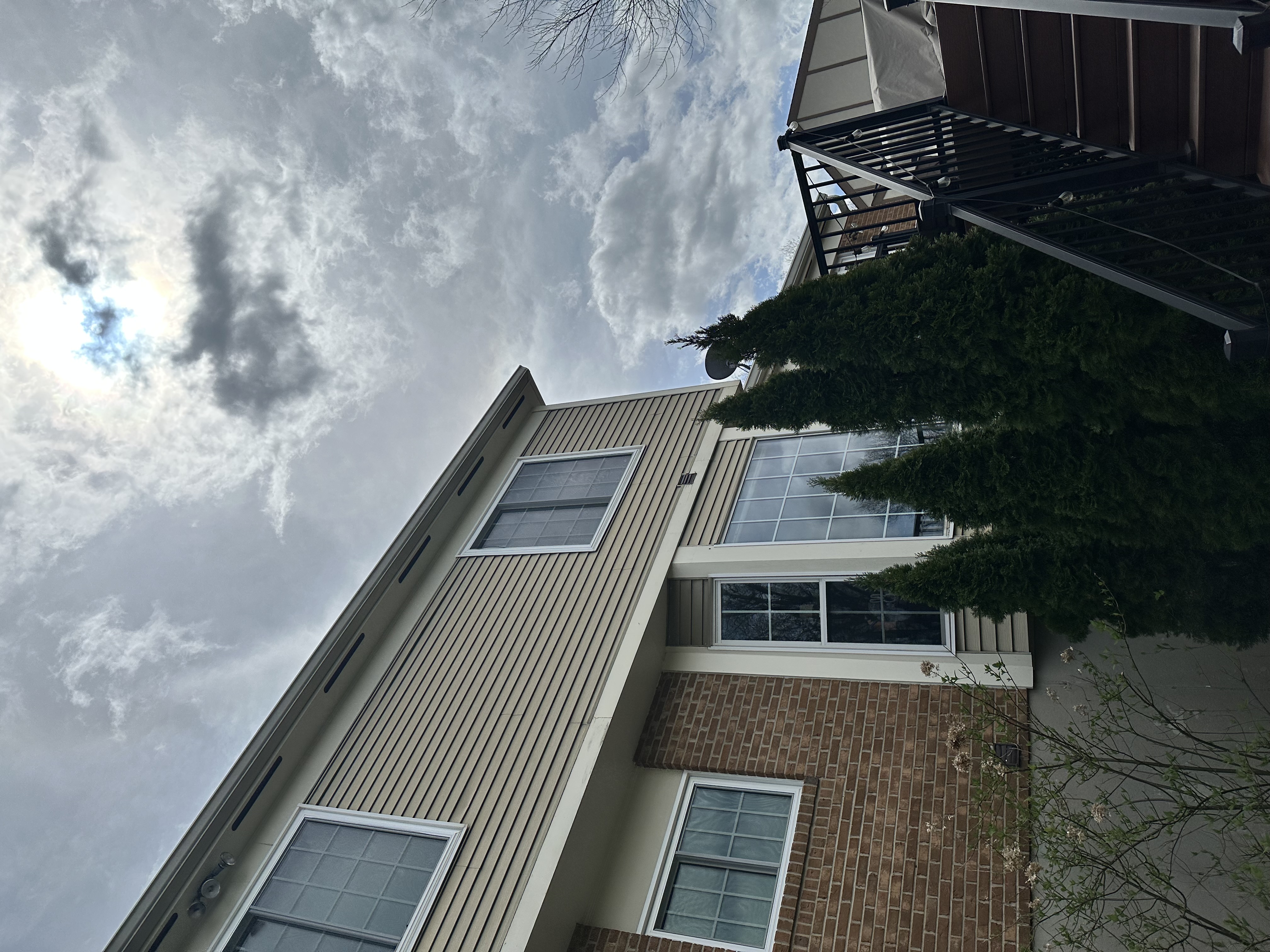 Home with fiber cement siding installation