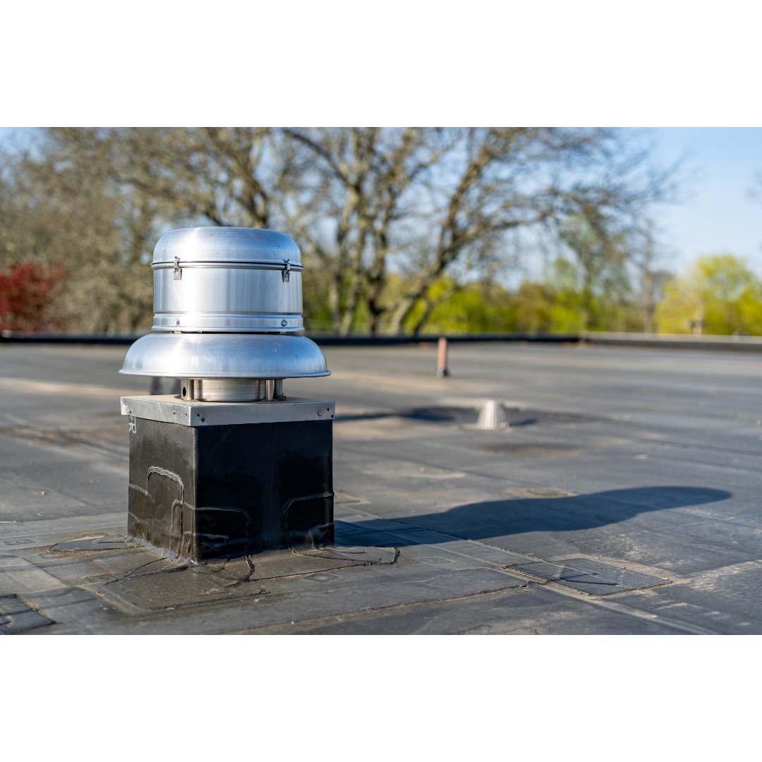 EPDM rubber roofing system close-up