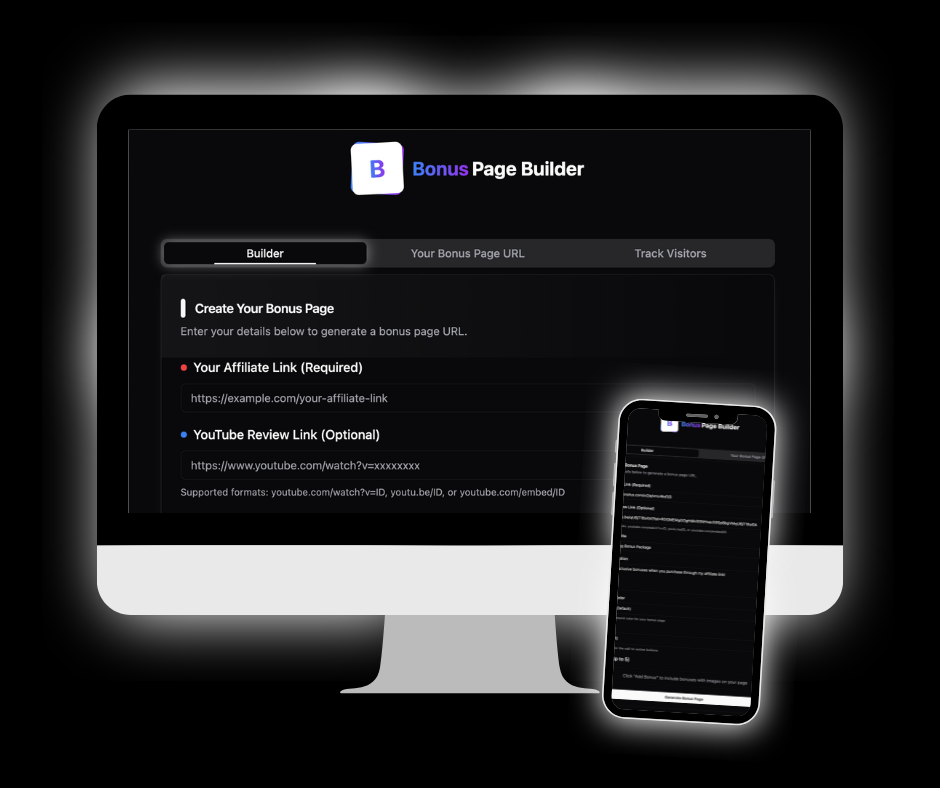 Bonus Page Builder Screenshot