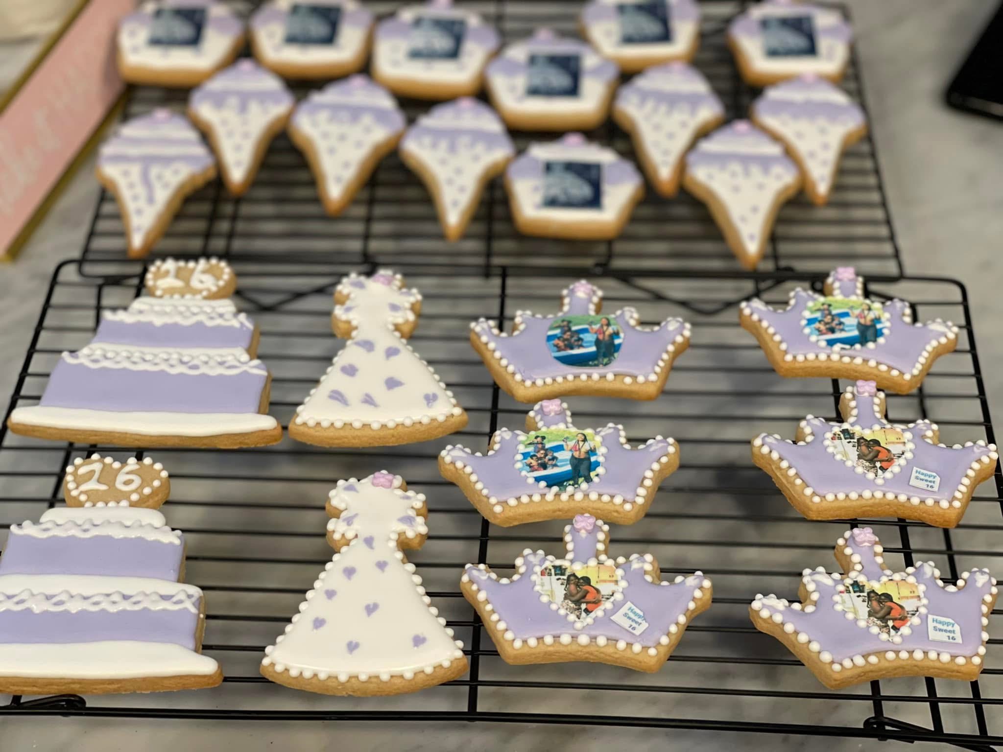 Decorated celebration cookies by Debbie Coles, Created to Serve You