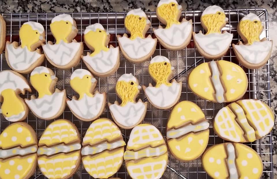 Hand-decorated cookies by Debbie Coles, Created to Serve You